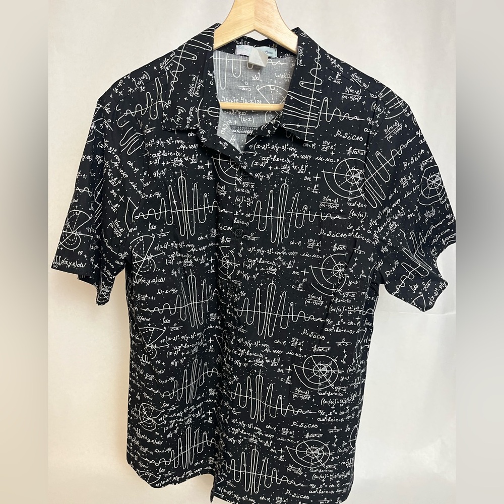 Science Graphics Black Men's Shirt